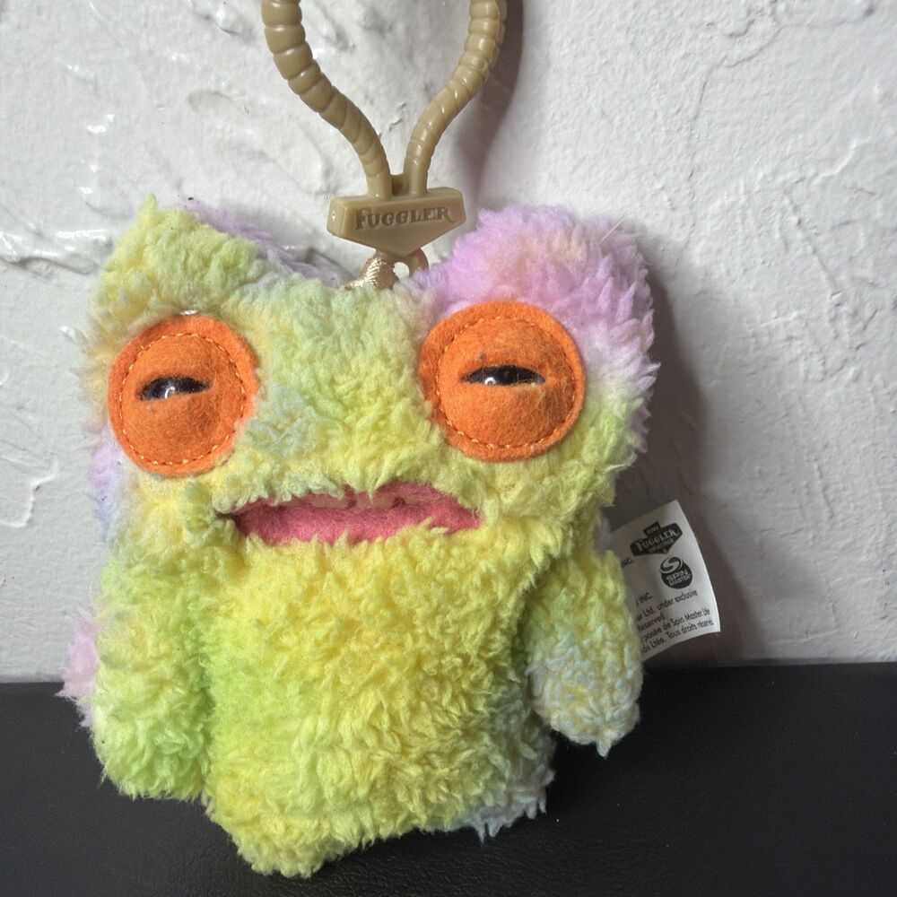 Fuggler Plush Clip-On Keyring - Munch Munch, Multi-Color